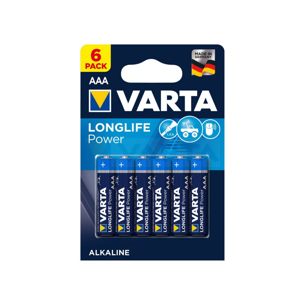 Батарейка VARTA LONGL. POWER AAA (блистер 6шт) - фото 3 - id-p204113088