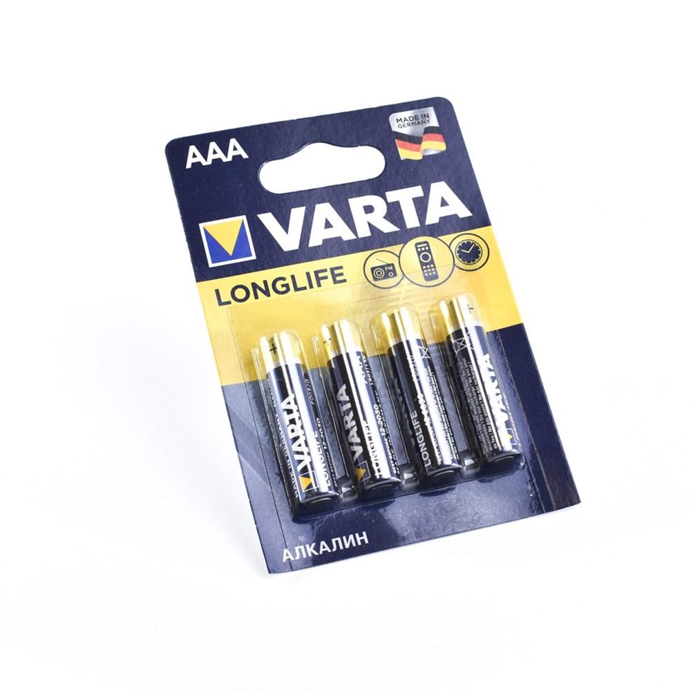 Батарейка VARTA LONGLIFE LR03 AAA BL4 - (блистер 4шт) - фото 2 - id-p204113092