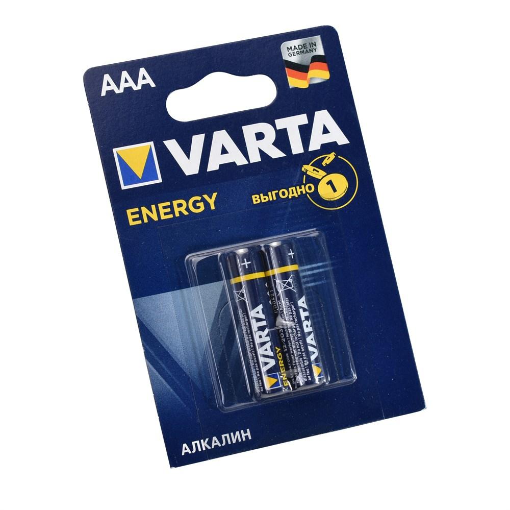 Батарейка VARTA ENERGY LR03 AAA BL2 - (блистер 2шт) - фото 1 - id-p204113093