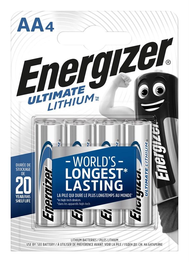 Батарейка ENERGIZER Ultimate Lithium FR6/L91/AA BL4 (блистер 4шт) - фото 4 - id-p204113094