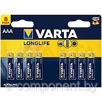 Батарейка VARTA LONGLIFE 4103 LR03 BL8, фото 3