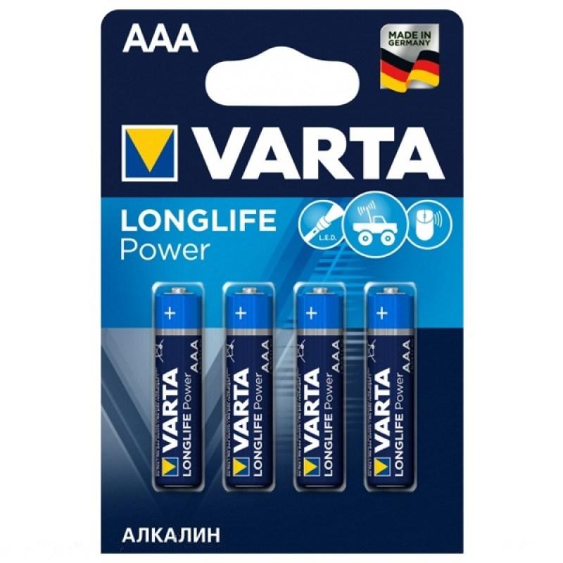 Батарейка VARTA LONGLIFE POWER AAA BL4 (блистер 4шт) - фото 1 - id-p204113100