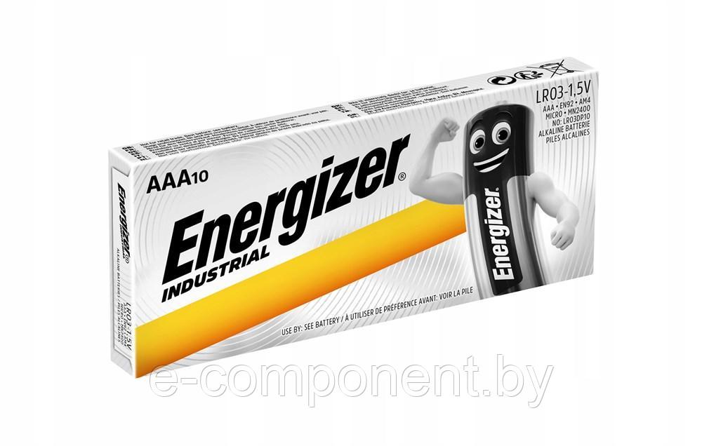 Батарейка ENERGIZER Industrial AAA LR03 упак. 10/120 шт. (новый дизайн) - ( коробка 10шт) - фото 1 - id-p204113105