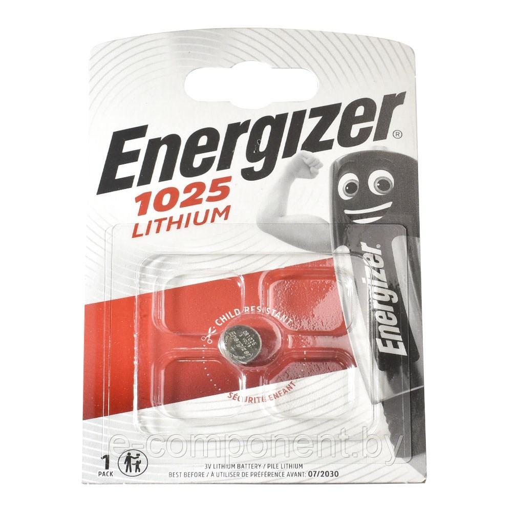 Батарейка ENERGIZER Lithium CR1025 BL1 (блистер 1шт) - фото 1 - id-p204113111