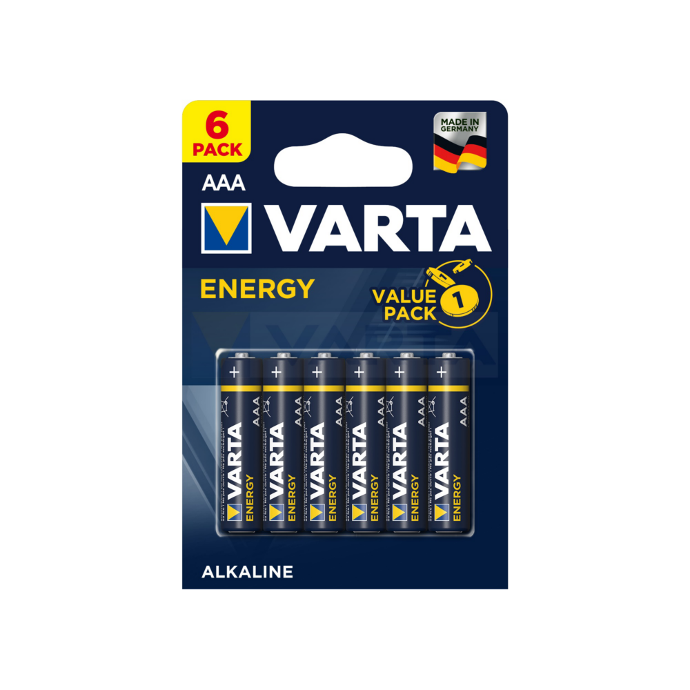 Батарейка VARTA ENERGY 4103 LR03 BL6 (блистер 6шт) - фото 3 - id-p204113115
