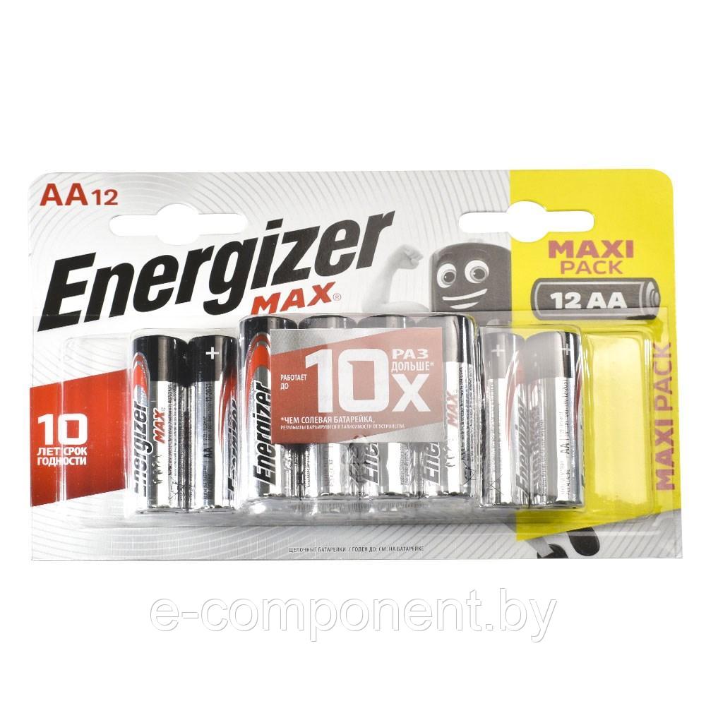 Батарейка ENERGIZER MAX LR6/E91/AA BL12 - (блистер 12шт) - фото 1 - id-p204113118