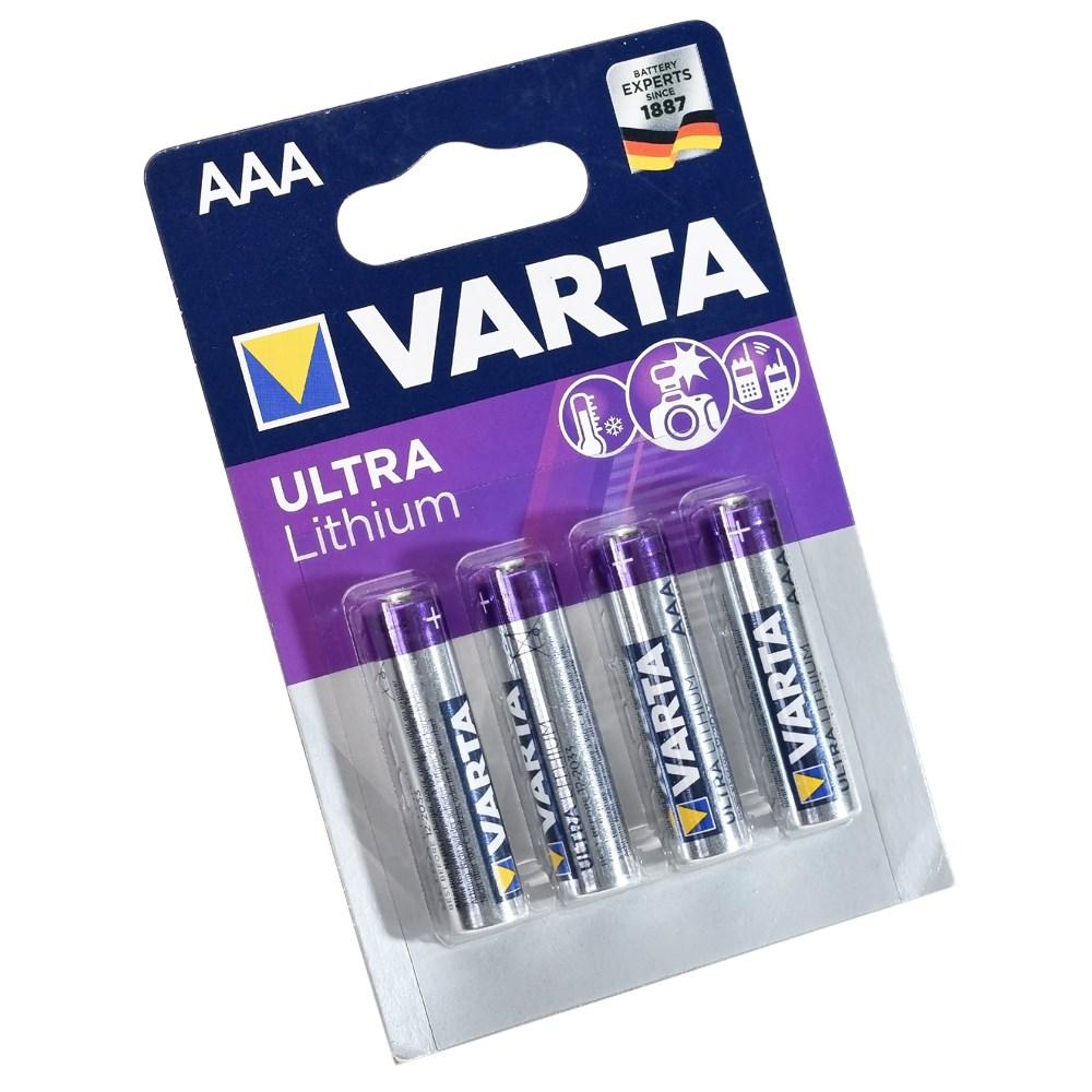 Батарейка VARTA PROFESSIONAL LITHIUM 6103 FR03 BL4 - (блистер 4шт) - фото 1 - id-p204113119