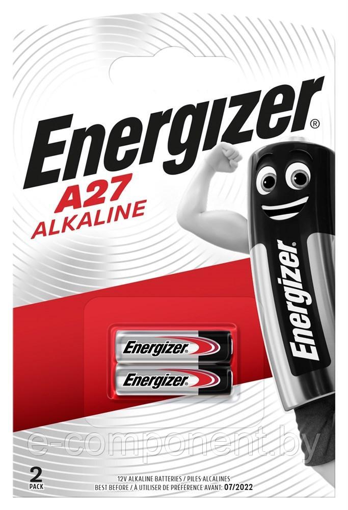 Батарейка ENERGIZER Alkaline LR27/A27/MN27 BL2 - (блистер 2шт) - фото 2 - id-p204113131