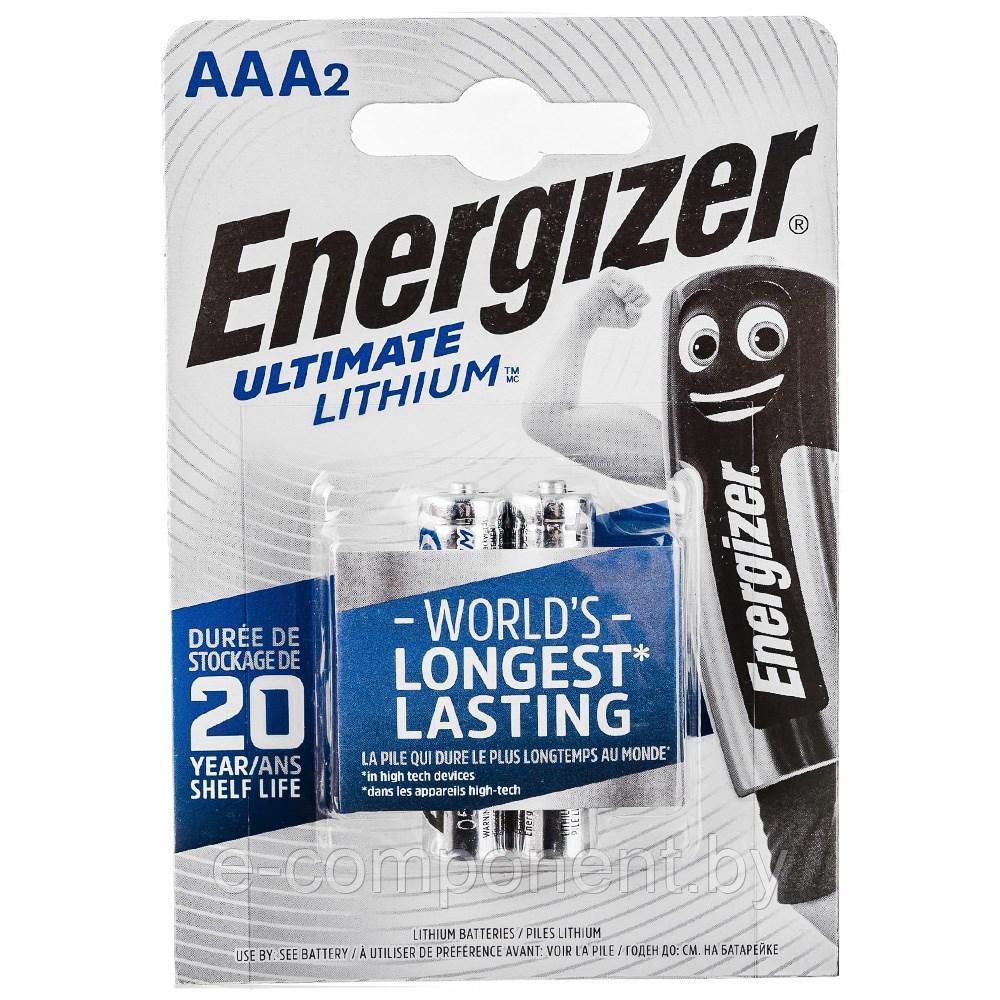 Батарейка ENERGIZER Ultimate Lithium FR03/L92/AAA BL2 - шт - фото 1 - id-p204113134