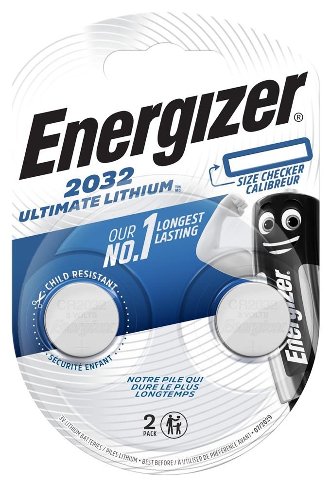 Батарейка ENERGIZER Ultimate Lithium CR2032 BL2 - фото 2 - id-p204113141