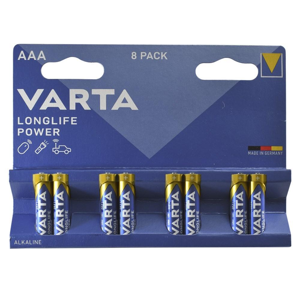 Батарейка VARTA LONGLIFE POWER AAA (блистер 8шт) - фото 1 - id-p204113143