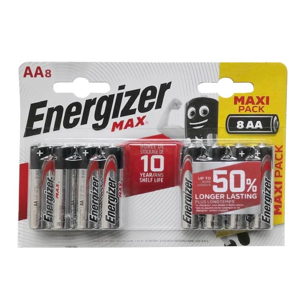 Батарейка ENERGIZER MAX LR6/E91/AA BL8 - (блистер 8шт) - фото 1 - id-p204113147