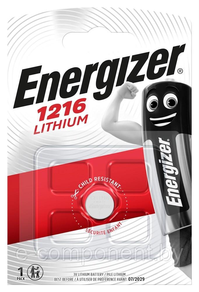 Батарейка ENERGIZER Lithium CR1216 BL1 - (блистер 1шт) - фото 3 - id-p204113151