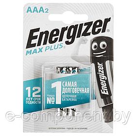 Батарейка ENERGIZER Max Plus LR03/AAA/E92 BL2 (блистер 2 шт)