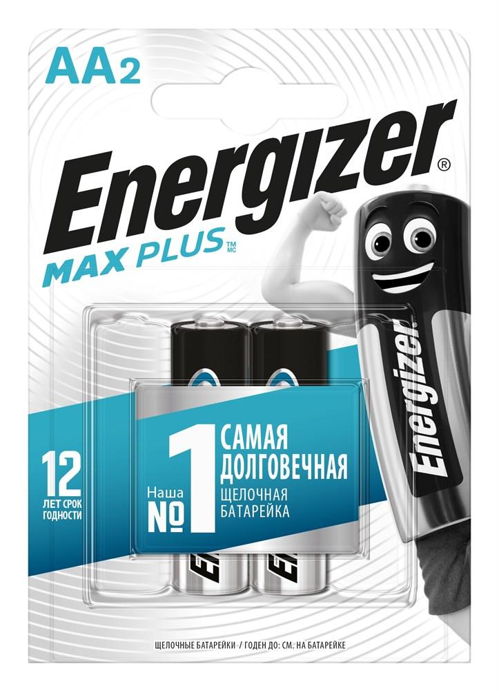 Батарейка ENERGIZER Max Plus LR6/AA/E91 BL2 - (блистер 2шт) - фото 2 - id-p204113161