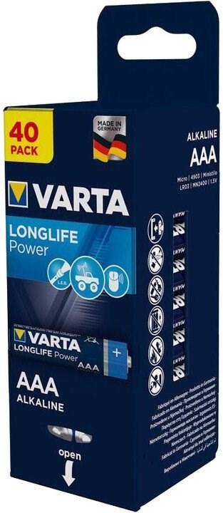 Батарейка VARTA LONGLIFE POWER AAA бокс 40, пл.4х1 (блистер 40шт) - фото 3 - id-p204113174