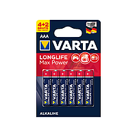 Батарейка VARTA LONGLIFE MAX POWER 4703 LR03 4+2шт BL6 (блистер 6шт)