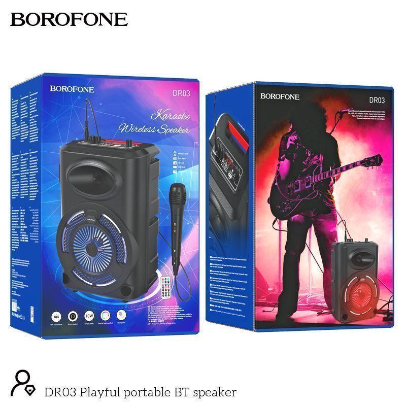 Беспроводная колонка Borofone DR03 цвет: черный