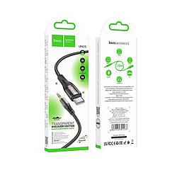 Акустический кабель Hoco UPA25 Type-C - Jack (M) нейлон 1.0 м, цвет: черный