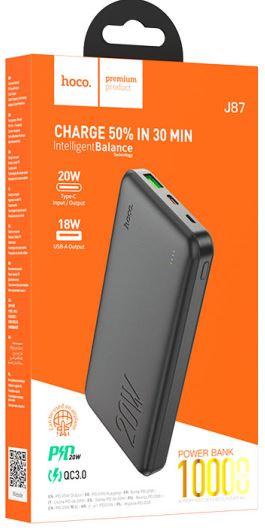 Внешний аккумулятор Hoco J87  PD+QC3.0 10000mAh цвет: черный