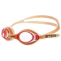 Очки для плавания Atemi, силикон N7103 beige/pink
