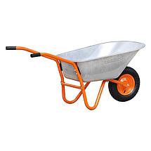 Тачка строительная 1x150 OPTIMA (до 150л, до 250 кг, 1х4.00-8, пневмо , ось 16*125) BRADO B1150.00, фото 2