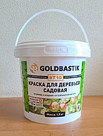 Краска для деревьев садовая 1,3кг GOLDBASTIK BT 10