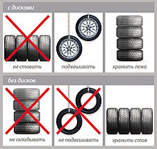 KUFIETA Стойка для хранения колес (на колесиках), max D=225мм, max 100кг, L=105см  (PL), фото 3