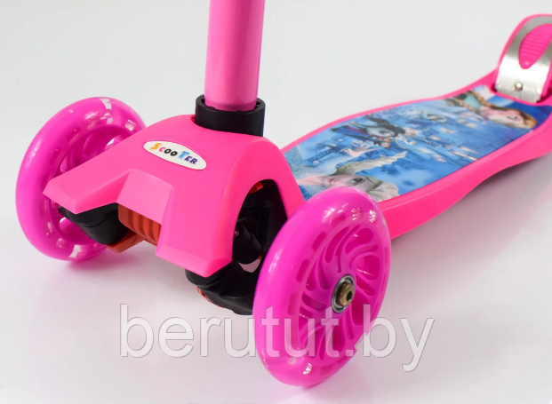 Самокат трехколесный детский для девочек Scooter Maxi - фото 9 - id-p204126334