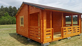 Дачный домик "Лесник" 5,5 х 5,8 м из профилированного бруса, толщиной 44мм (базовая комплектация)