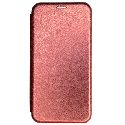 Чехол-книга на основе из силикона Book Case New 3D бордовый для Samsung Galaxy S21 FE - фото 1 - id-p204126376