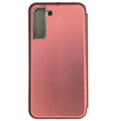 Чехол-книга на основе из силикона Book Case New 3D бордовый для Samsung Galaxy S21 FE - фото 2 - id-p204126376