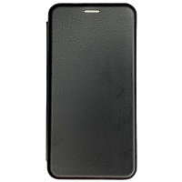 Чехол-книга на основе из силикона Book Case New 3D черный для Samsung Galaxy S21 FE