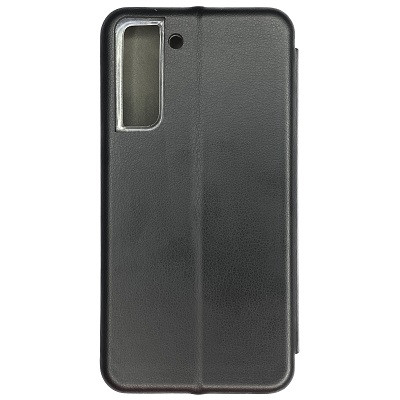 Чехол-книга на основе из силикона Book Case New 3D черный для Samsung Galaxy S21 FE - фото 2 - id-p204126378