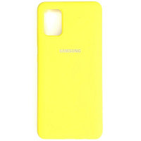 Силиконовый чехол Silicone Case желтый для Samsung Galaxy A51