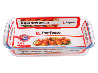 Форма из жаропрочного стекла, 1.6 л, прямоугольная, 295х176х51 мм, PERFECTO LINEA