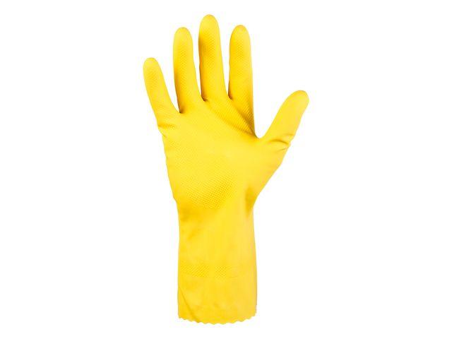 Перчатки К80 Щ50 латексн. защитные промышлен., р-р 8/M, желтые, JetaSafety (Защитные промышл. перчатки из