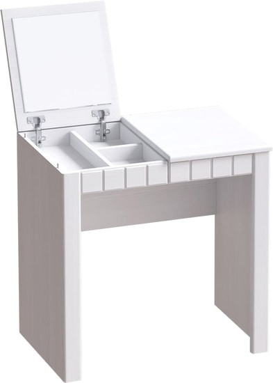 Туалетный столик с зеркалом Мебельград Прованс (бодега белая/платина премиум) - фото 1 - id-p204132557