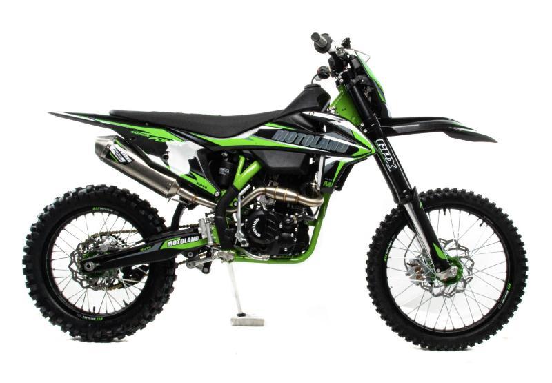 Мотоцикл Кросс Motoland FX 300 NC зеленый - фото 1 - id-p204134294