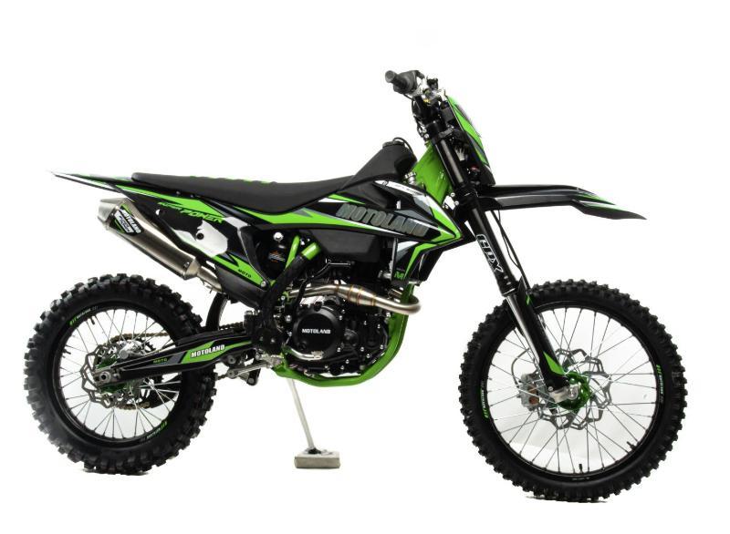 Мотоцикл Кросс Motoland FX 300 зеленый - фото 1 - id-p204134296