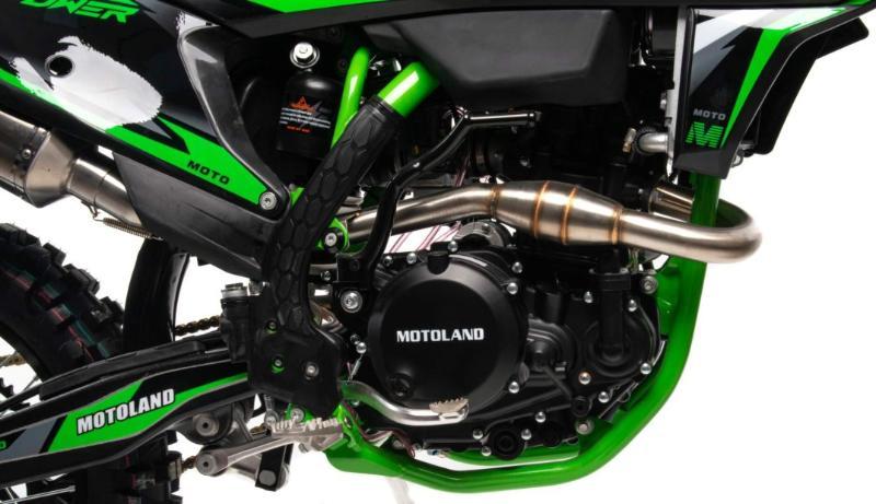 Мотоцикл Кросс Motoland FX 300 зеленый - фото 10 - id-p204134296