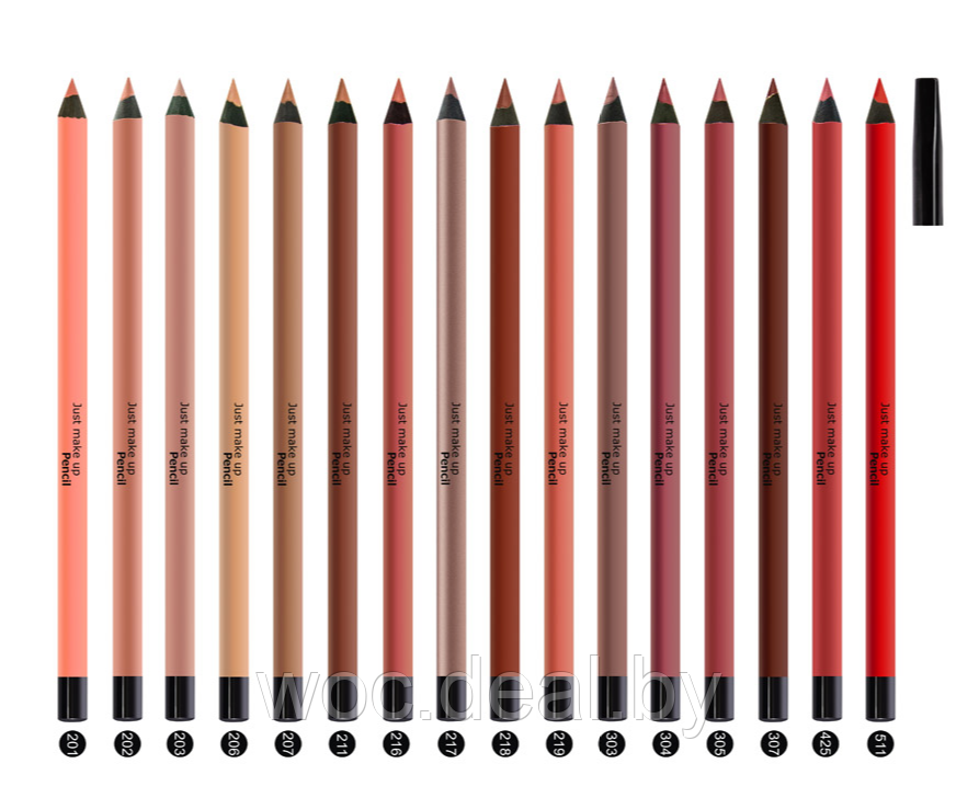 Just Make Up Карандаш для губ деревянный кремообразный Pencil Lipliner, Тон 219 - фото 1 - id-p167846973