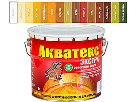 Пропитка для дерева Акватекс Экстра, РОССИЯ. Объём: 3л, Цвет: Венге