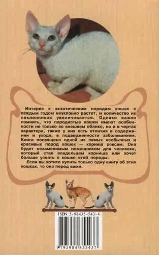 Книга «Корниш-рекс. Кошка в овечьей шкуре» 125*200 мм, 128 с., с иллюстрациями - фото 1 - id-p204137007