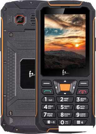 Кнопочный телефон F+ R280 (черный/оранжевый), фото 2