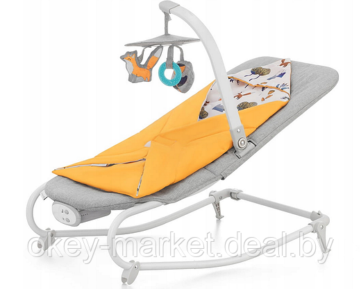 Детский шезлонг KinderKraft Felio Yellow, фото 2