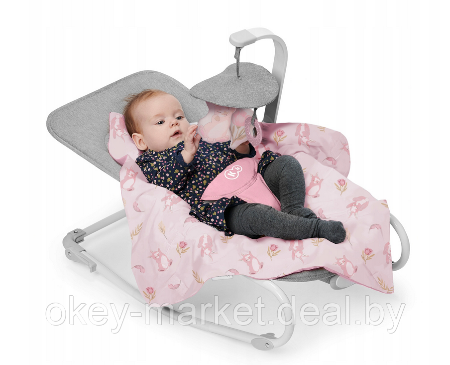 Детский шезлонг KinderKraft Felio Pink - фото 8 - id-p204141916