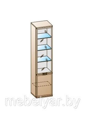 Шкаф-пенал с витриной Лером Карина ШК-1044-АС (ясень асахи) - фото 2 - id-p204142010