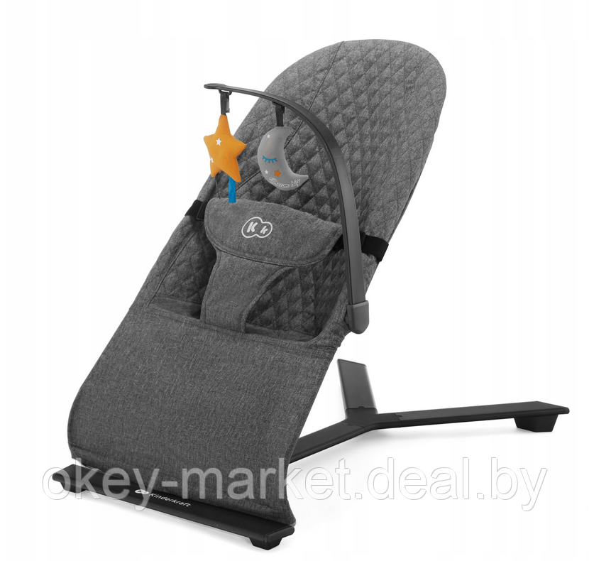 Детский шезлонг KinderKraft Mimi Grey