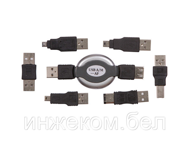 Набор USB 6 переходников + удлинитель (тип3) REXANT - фото 1 - id-p204142880